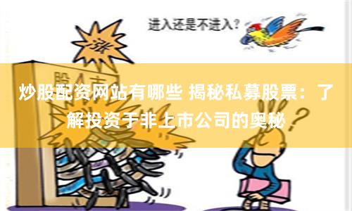 炒股配资网站有哪些 揭秘私募股票：了解投资于非上市公司的奥秘