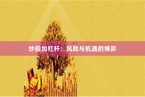 炒股加杠杆：风险与机遇的博弈