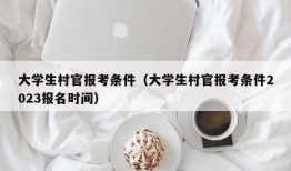 大学生村官报考条件（大学生村官报考条件2023报名时间）