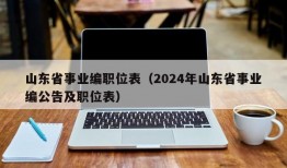 山东省事业编职位表（2024年山东省事业编公告及职位表）